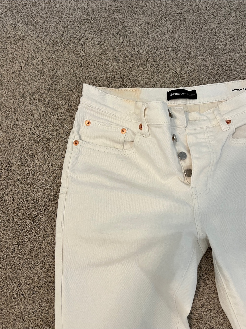 Purple Brand P001 White Slim Jeans - Picture 8 of 8
